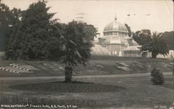 Conservatory and Flower Beds, Golden Gate Park San Francisco, CA Postcard Postcard Postcard