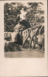 Woman in a Big Hat - Japanese Tea Garden, Golden Gate Park Postcard