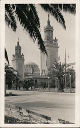 Italian Towers on Avenue of Palms San Francisco, CA Postcard Postcard Postcard