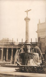 Fountain with sculptures Postcard