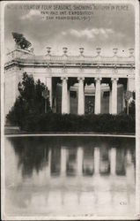 Niche in Court of Four Season's, Showing "Autumn" in place Postcard