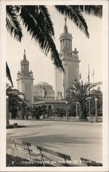 Italian Towers on Avenue of Palms - PPIE Postcard