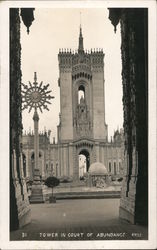 Tower in Court of Abundance Postcard