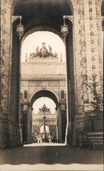 Arches of the Setting and Rising Sun, through Court of Four Seasons Gateway San Francisco, CA Postcard Postcard Postcard