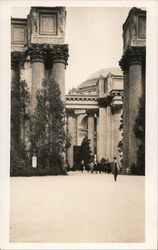 Colonnade at Palace of Fine Arts, PPIE Postcard