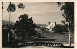 Old Mission Santa Barbara Postcard