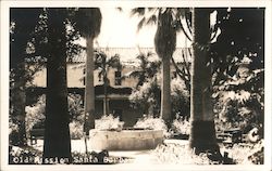 Old Mission Santa Barbara California Postcard Postcard Postcard