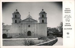 Santa Barbara Mission California Postcard Postcard Postcard