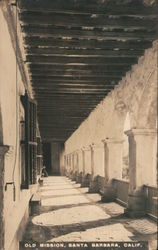 Old Mission Santa Barbara, CA Postcard Postcard Postcard