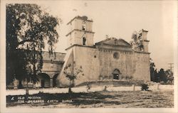 Old Mission Santa Barbara, CA Postcard Postcard Postcard