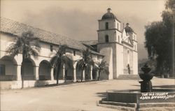 The Old Mission, fountain Postcard