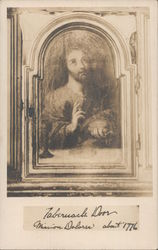 Mission Dolores painting on tabernacle door, about 1776 Postcard