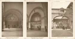 Set of 3: Italian Pavilion - Royal Salon San Francisco, CA 1915 Panama-Pacific International Exposition (PPIE) Postcard Postcard Postcard