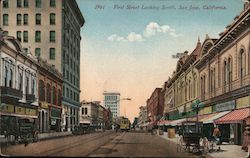 First Street Looking South Postcard