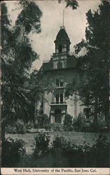 West Hall, University of the Pacific Postcard