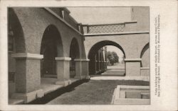 Inner Court, San Jose High School California Postcard Postcard Postcard