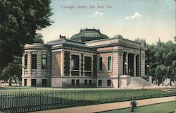 Carnegie Library San Jose, CA Postcard Postcard Postcard