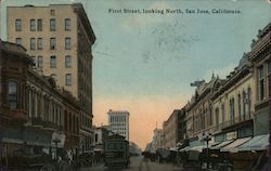 First Street looking North Postcard