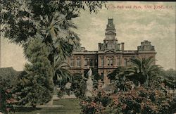 City Hall and Park San Jose, CA Postcard Postcard Postcard