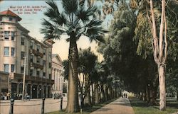 West End of St. James Park and St. James Hotel San Jose, CA Postcard Postcard Postcard