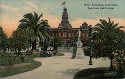 Main Entrance, City Hall Postcard