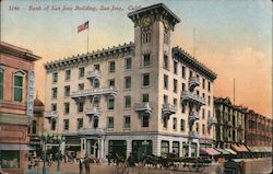 Bank of San Jose Building, San Jose, CA California Postcard Postcard Postcard