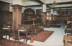 Corner of Lobby, Hotel Stewart, Geary Street Near Powell Street Postcard