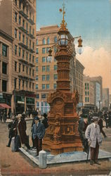 Lotta's Fountain, Junction of Kearny, Geary and Market San Francisco, CA Postcard Postcard Postcard