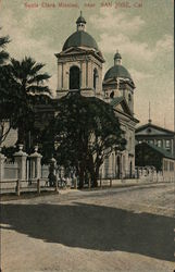 Santa Clara Mission Postcard