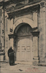 Father O'Keefe - San Luis Rey Mission Postcard