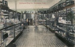 Burlingame Drug Co. Interior (Postcard Rack) California Postcard Postcard Postcard