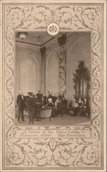 A Corner of the Main Lobby, Fairmont Hotel Postcard