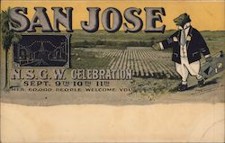 N.S.G.W. Celbration Sept. 9th 10th 11th- The 60,000 People Welcome You San Jose, CA Postcard Postcard Postcard