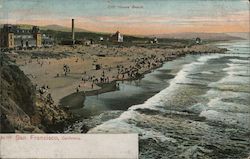 Cliff House Beach, San Francisco, California. Postcard