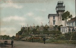 The Parapet and Observatory, Sutro Heights San Francisco, CA Postcard Postcard Postcard