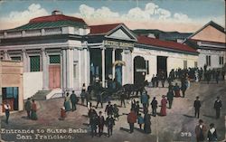 Entrance to Sutro Baths Postcard