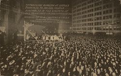 Tetrazzini Singing at Lotta's Fountain to 100,000 People Postcard