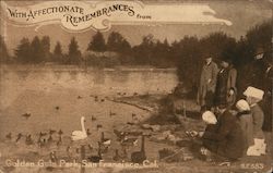 With Affectionate Rememberances. Golden Gate Park San Francisco, CA Postcard Postcard Postcard