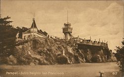 Parapet-Sutro Heights Postcard