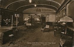 Lounge, Hotel Wilson - Mason near Eddy Street Postcard