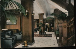 Lobby, Hotel Victoria, N.E. Cor. Bush and Stockton STs Postcard