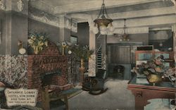 Entrance Lobby Hotel Von Dorn 242 Turk St. Postcard