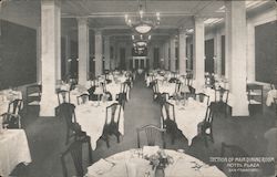 Section of Main Dining Room, Hotel Plaza San Francisco, CA Postcard Postcard Postcard