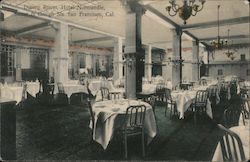 Dining Room, Hotel Normandie, Sutter & Gough Sts. San Francisco, CA Postcard Postcard Postcard