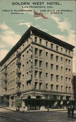 Golden West Hotel - Ellis & Powell Street Postcard