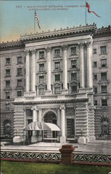 Mason Street Entrance, Fairmont Hotel San Francisco, CA Postcard Postcard Postcard