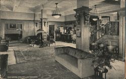 Main Lounge, Hotel Cecil Postcard