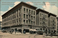 Cadillac Hotel, Eddy and Leavenworth Street Postcard