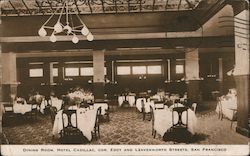 Dining Room, Hotel Cadillac Postcard