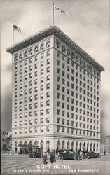 The Clift Hotel at Geary &Taylor Streets Postcard